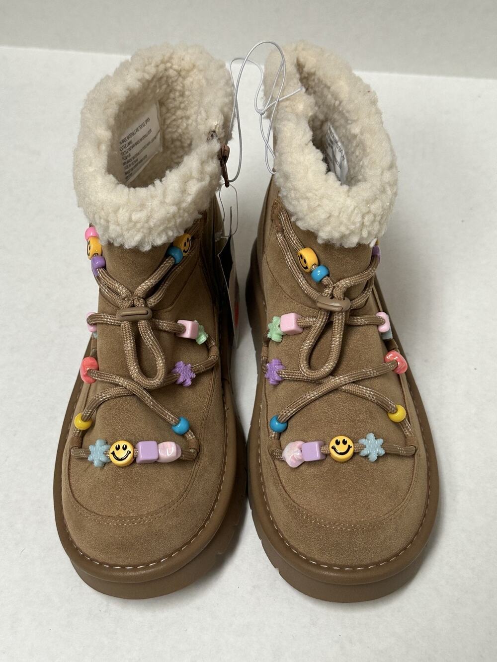 art class Kids' Girls Shoes Char Faux Suede Style Boots Tan Size 5